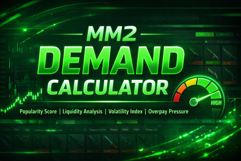MM2 Demand Calculator – Accurate Trade Score Tool MM2 Demand Calculator – Accurate Trade Score Tool