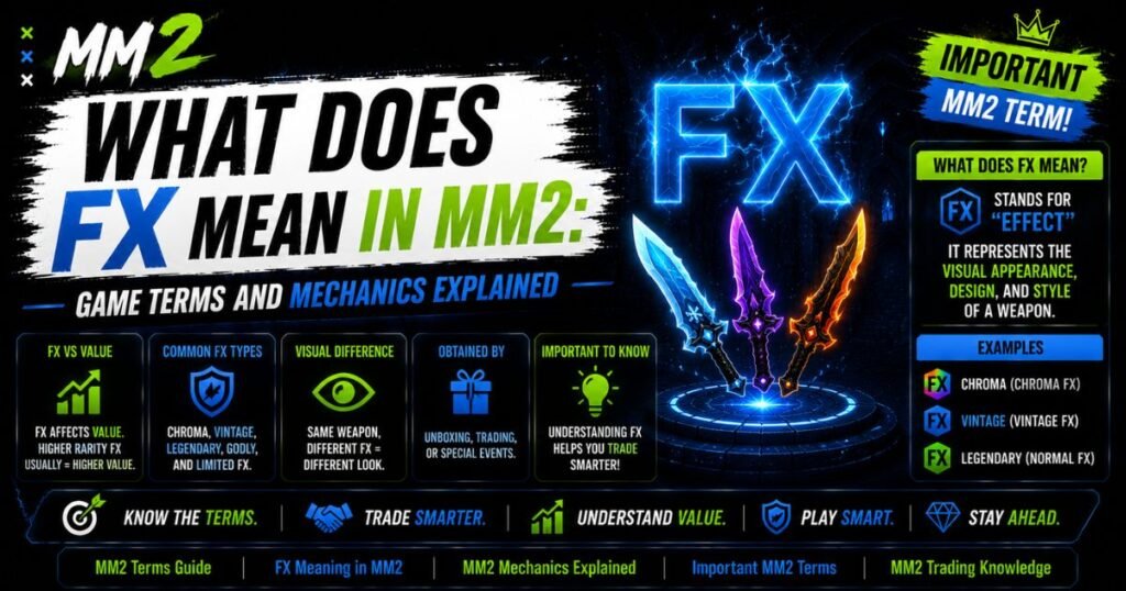 What Does FX Mean in MM2? Game Terms and Mechanics What Does FX Mean in MM2? Game Terms and Mechanics