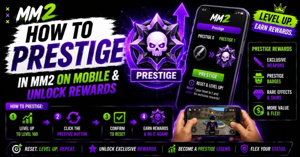 How to Prestige in MM2 On Mobile & Unlock Rewards How to Prestige in MM2 On Mobile & Unlock Rewards