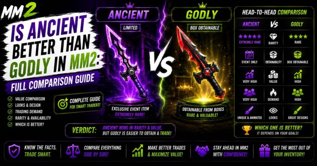 Is Ancient Better Than Godly in MM2: Full Comparison Guide Is Ancient Better Than Godly in MM2: Full Comparison Guide